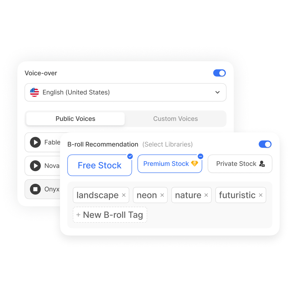 Refine tone, pacing, and visuals for your healthcare video inside Visla’s AI video creator interface.
